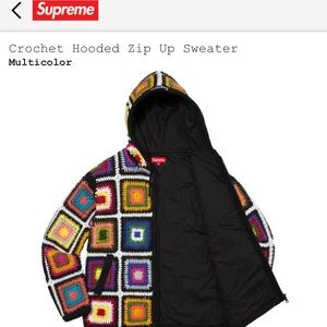 supreme crochet hoodie